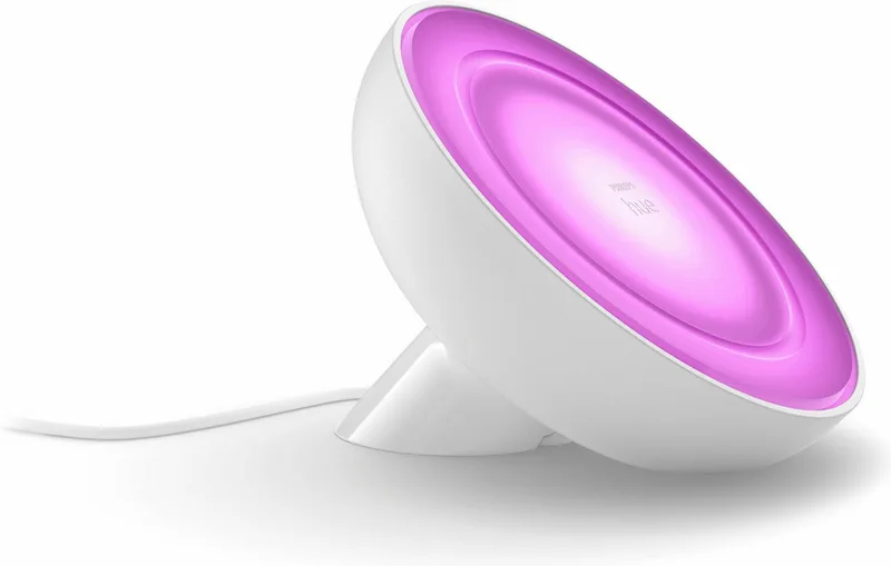LED Tischleuchte White & Color Ambiance Bloom Abschaltautomatik, Bluetooth, CCT - über Fernbedienung, Dimmfunktion, Einschlafhilfe, Farbsteuerung, Farbwechsel, Memory, nach Trennung vom Netz, Nachtlichtfunktion, RGB, Smart Home, Timerfunktion, Weckerfunktion, dimmbar über Fernbedie van Philips Hue in Wit – productfoto 4 van 5