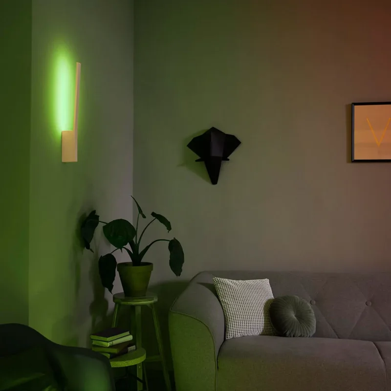 Liane Hue wandlamp, wit, RGBW, smart van Philips Hue – productfoto