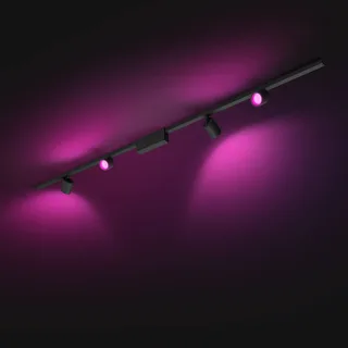 Perifo railsystem 4x spots zwart van Philips Hue – productfoto 2 van 5