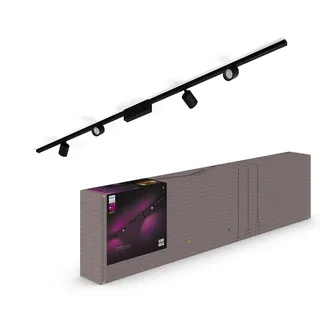 Perifo railsystem 4x spots zwart van Philips Hue – productfoto 3 van 5
