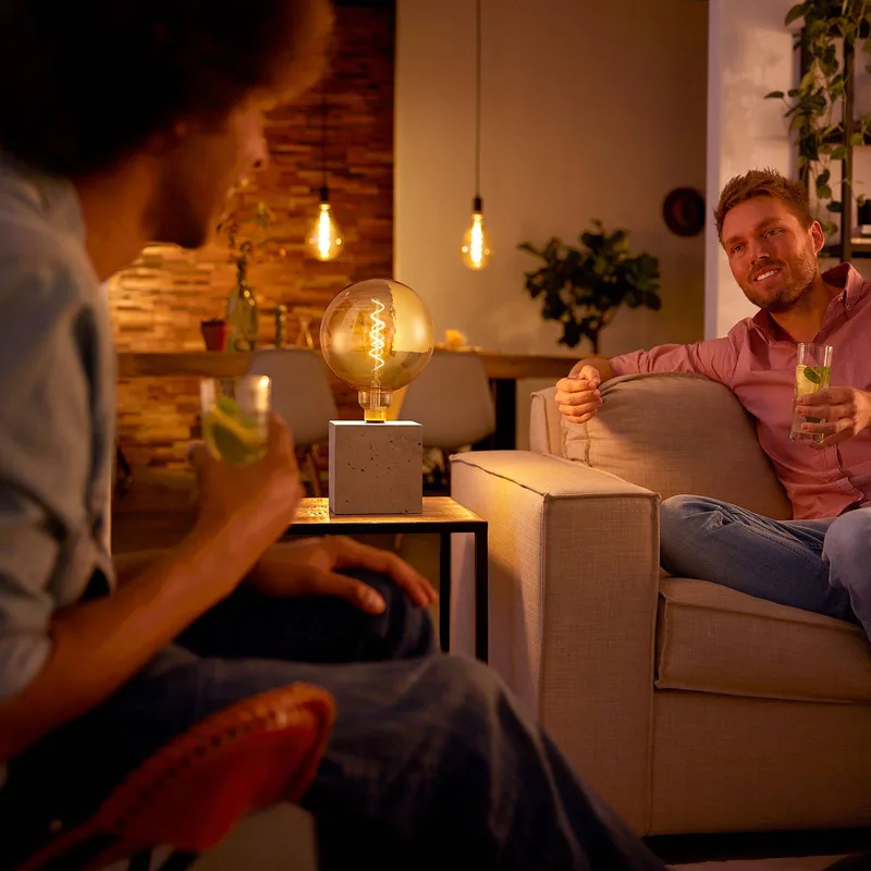 Philips Vintage hanglamp E27, roségoud de Philips Hue en Noir, Roségoud – photo produit 5 sur 5