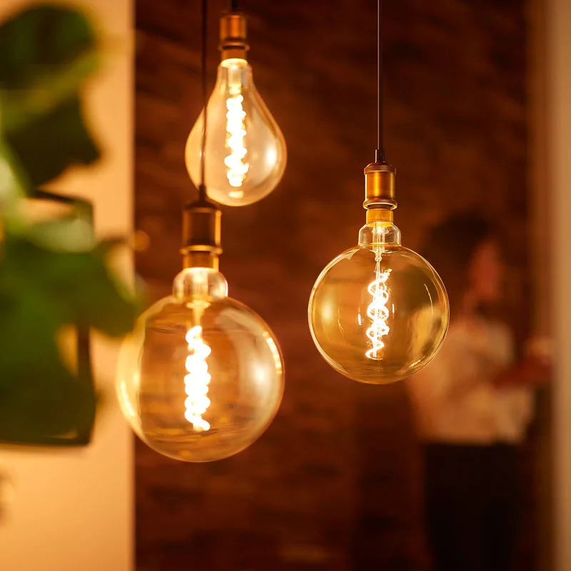 Philips Vintage hanglamp E27, roségoud de Philips Hue en Noir, Roségoud – photo produit 3 sur 5