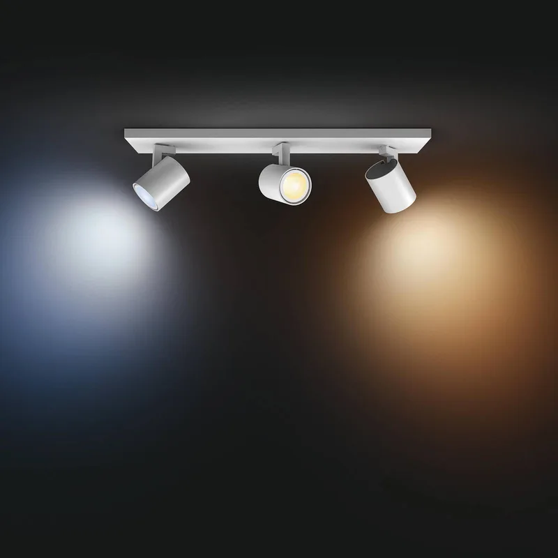 Runner LED-spot, 3-lamps, dimschakelaar de Philips Hue en Blanc – photo produit 4 sur 5
