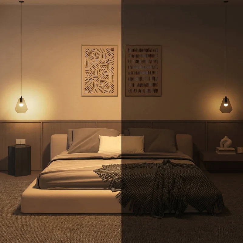 Smart LED lamp E27 A60, 8 W, RGB CCT, set van 3 de Philips Hue – photo produit 4 sur 5