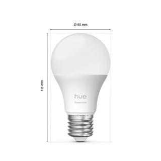 Smart LED lamp E27 A60, 8 W, RGB CCT, set van 3 de Philips Hue – photo produit 2 sur 5