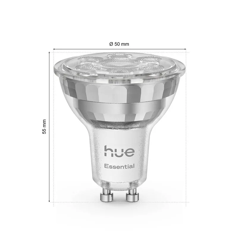 Smart LED lamp GU10, 5 W RGB CCT set van 3 van Philips Hue – productfoto 2 van 5