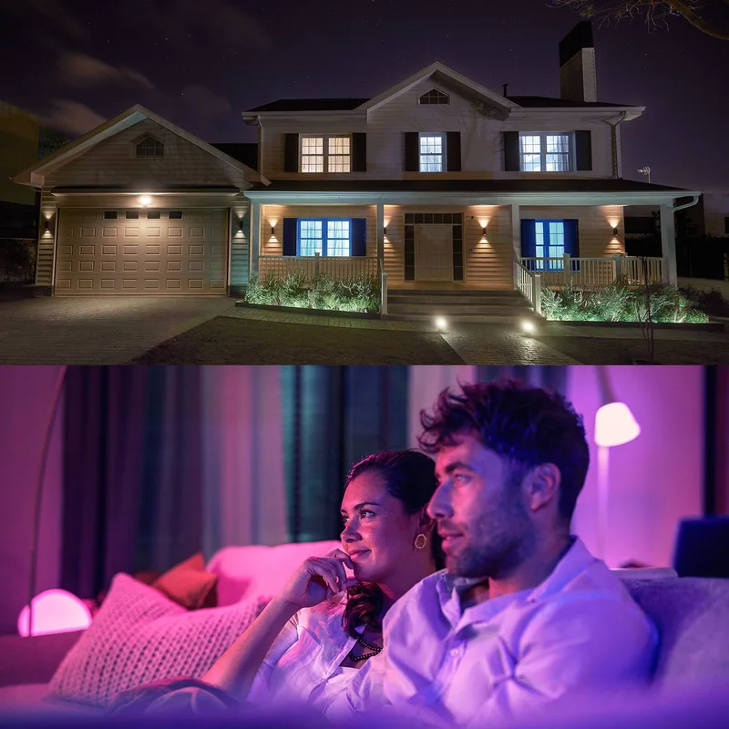 Smart LED lamp GU10, 5 W RGB CCT set van 3 van Philips Hue – productfoto 4 van 5