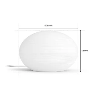 Smart tafellamp Flourish wit RGB CCT E27 van Philips Hue – productfoto 3 van 5