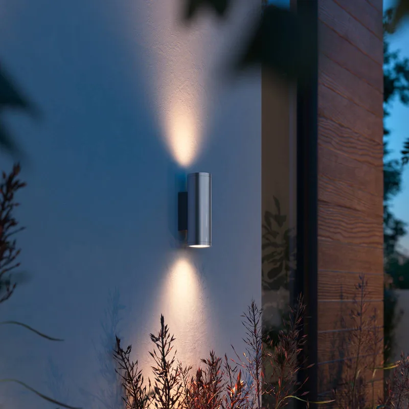 WACA Appear buitenwandlamp van Philips Hue in Roestvrij staal – productfoto 5 van 5