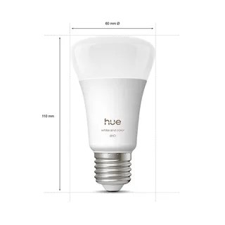 WACA Smart E27 LED, 6 W, 810 lm, CCT RGB set van 2 van Philips Hue – productfoto 3 van 5