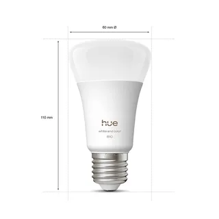 WACA Smart E27 LED, 6 W, 810 lm, CCT RGB set van 4 från Philips Hue – produktbild 3 av 5