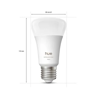 WACA Smart E27 LED, 8,1 W, 1100 lm, CCT, RGB van Philips Hue – productfoto 3 van 5