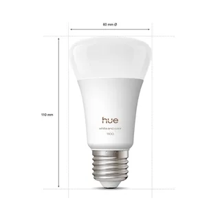WACA Smart E27 LED 8,1 W 1100 lm CCT RGB set van 2 by Philips Hue – product photo 3 of 5