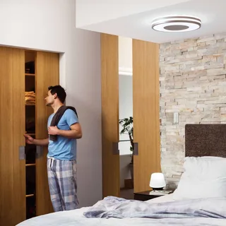 White Ambiance Being plafondlamp alu van Philips Hue in Aluminium, Wit – productfoto 2 van 5