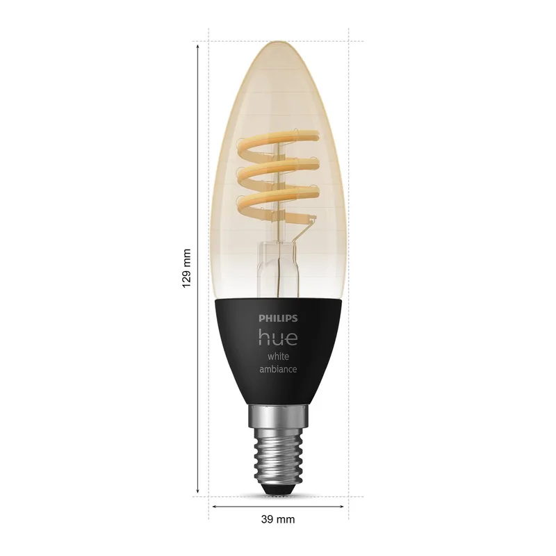 White Ambiance E14, 4,6 W, 350 lm, 2st fra Philips Hue – produktbillede 2 af 5