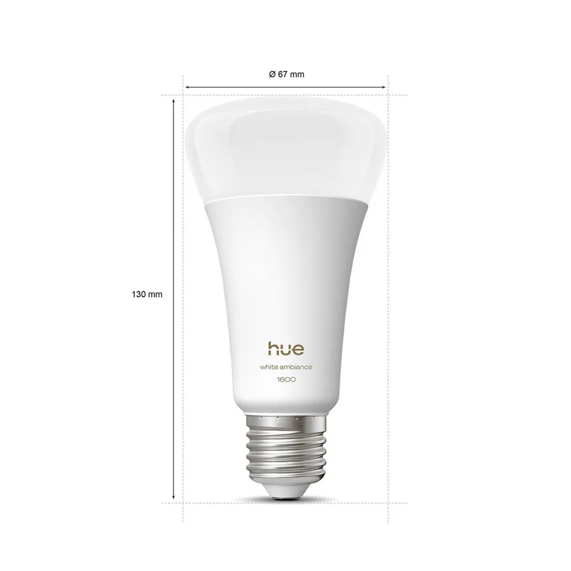 White Ambiance Smart E27 LED, 11,8 W, 1600 lm, CCT by Philips Hue – product photo 3 of 5