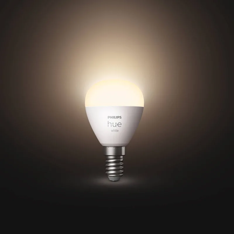 White LED druppellamp E14 5,7W 2.700K van Philips Hue in Wit – productfoto 4 van 5