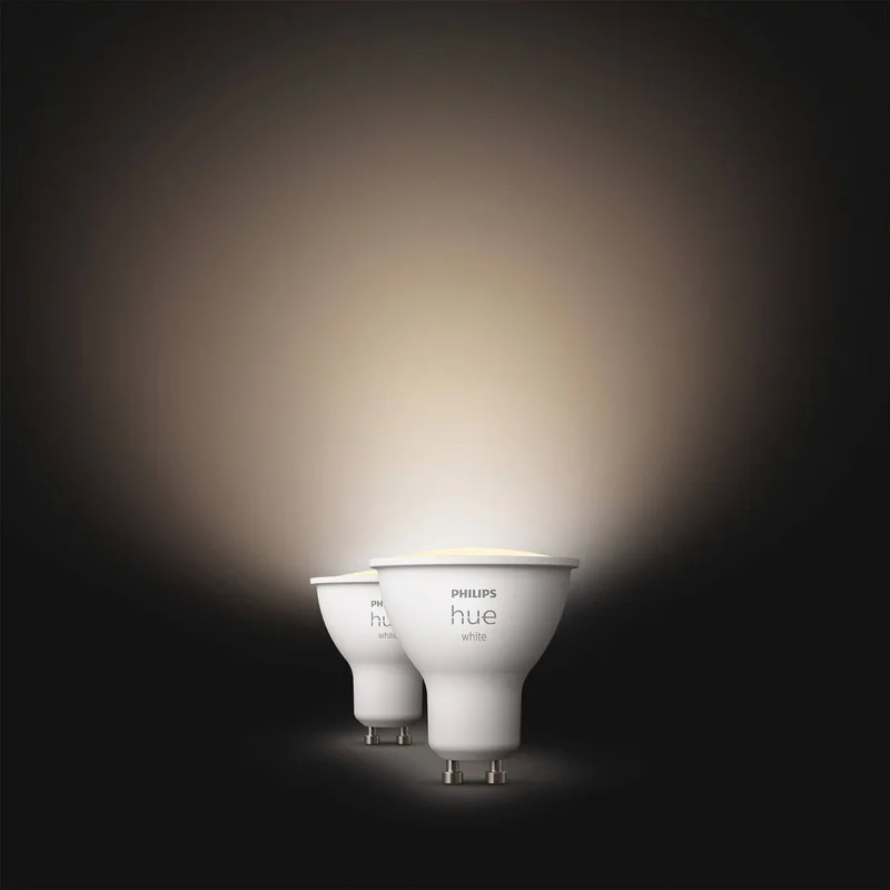 White LED-reflectorlamp GU10 4,2 W, set van 2 van Philips Hue – productfoto 2 van 2