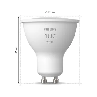 Witte LED reflectorlamp GU10 4,2 W 2.700 K by Philips Hue – product photo 1 of 2