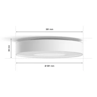 Xamento LED plafondlamp 38cm van Philips Hue in Wit – productfoto 5 van 5