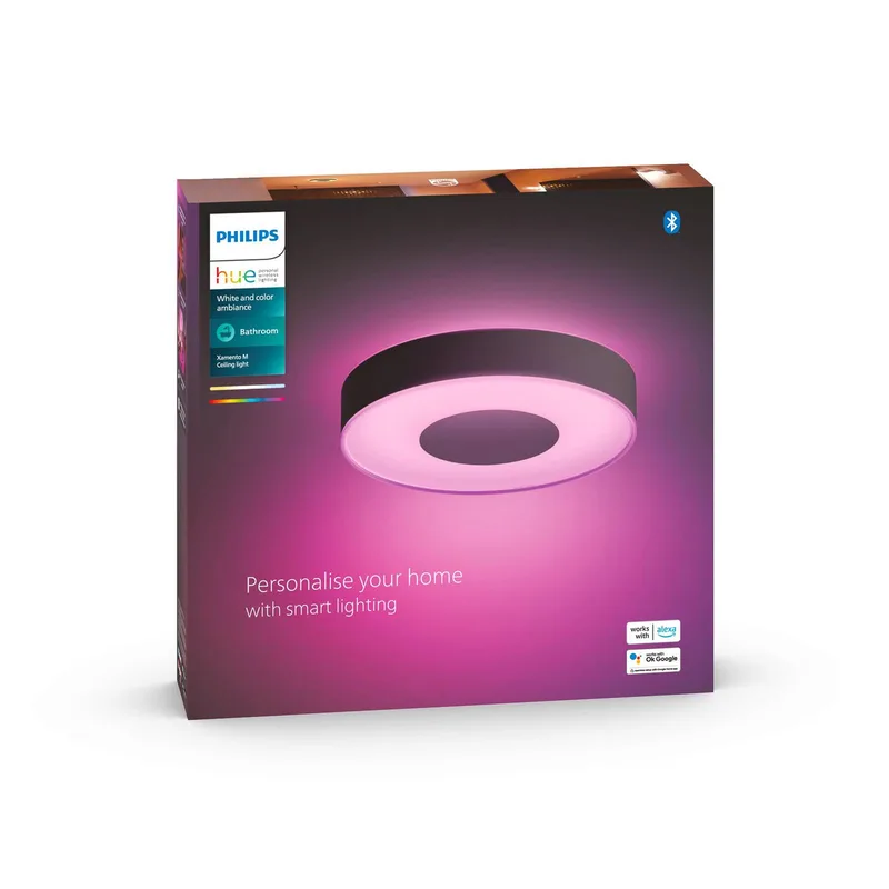 Xamento LED plafondlamp 38cm zwart by Philips Hue in Black, White – product photo 4 of 5