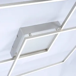 Inigo - LED plafondlamp met afstandsbed. 68 cm de Q-Smart-Home en Zilvergrijs, Blanc – photo produit 2 sur 5
