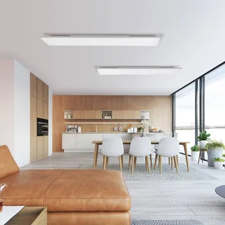 Paul Neuhaus Q-FRAMELESS loftlampe RGBW 120x30cm fra Q-Smart-Home i Hvid – produktbillede 2 af 5