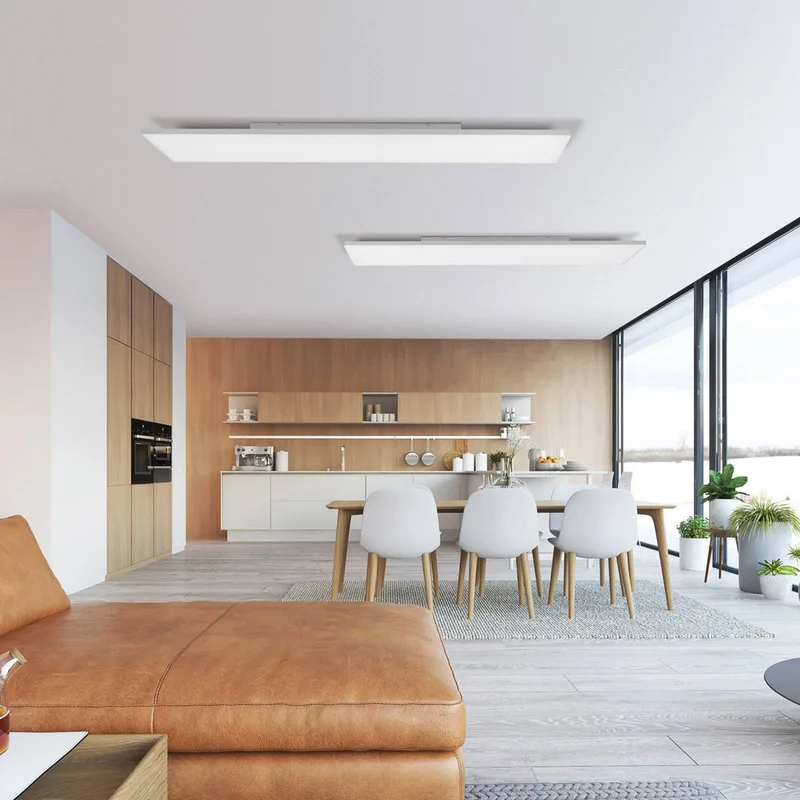 Paul Neuhaus Q-FRAMELESS loftlampe RGBW 120x30cm fra Q-Smart-Home i Hvid – produktbillede 2 af 5