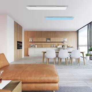 Paul Neuhaus Q-FRAMELESS loftlampe RGBW 120x30cm fra Q-Smart-Home i Hvid – produktbillede 1 af 5