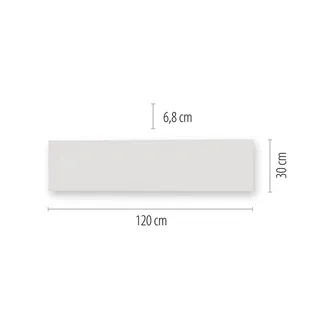 Paul Neuhaus Q-FRAMELESS loftlampe RGBW 120x30cm fra Q-Smart-Home i Hvid – produktbillede 5 af 5