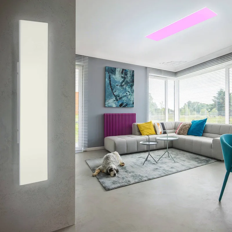 Paul Neuhaus Q-FRAMELESS loftlampe RGBW 120x30cm fra Q-Smart-Home i Hvid – produktbillede 4 af 5