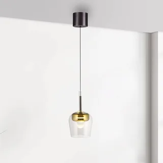 Paul Neuhaus Hänglampa Q-Kon guldfärgad Ø 21 cm från Q-Smart-Home i Guld, Helder – produktbild 3 av 5
