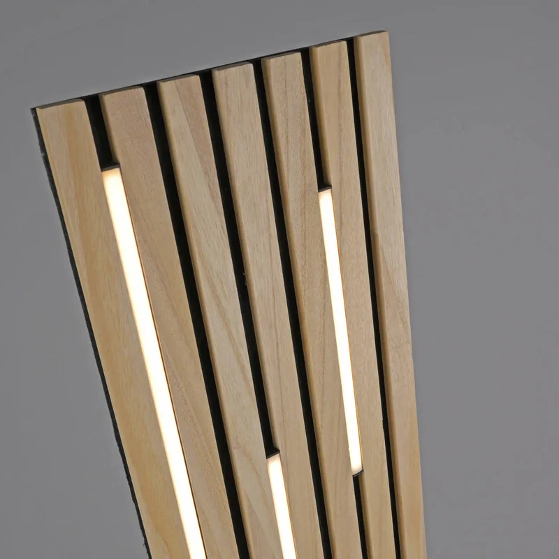 Paul Neuhaus LED-gulvlampe Q-Acoustic træ højde 162 cm fra Q-Smart-Home i Licht hout, Sort – produktbillede 5 af 5