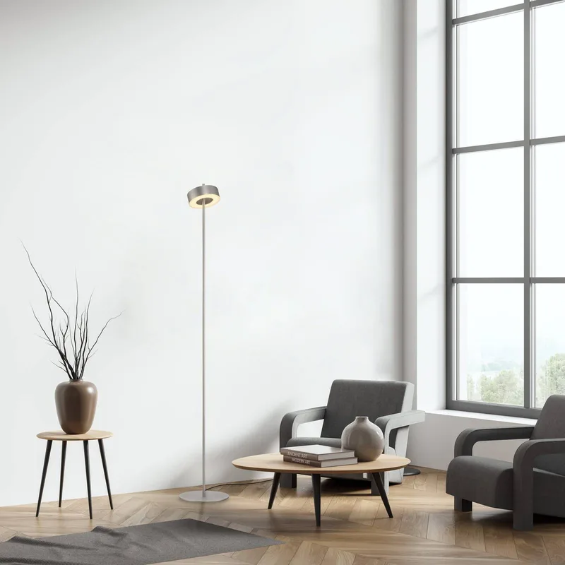 Paul Neuhaus LED-gulvlampe Q-Rotate aluminium 140 cm fra Q-Smart-Home i Aluminium – produktbillede 2 af 5