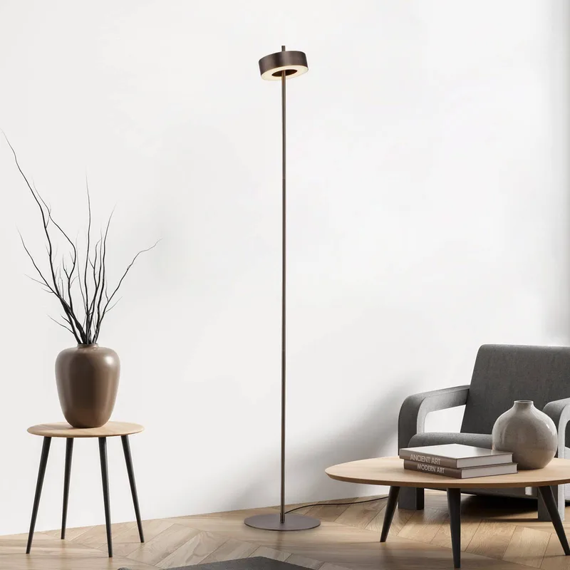 Paul Neuhaus LED vloerlamp Q-Rotate donkerbruin 140 cm by Q-Smart-Home in Donkerbruin metallic – product photo 1 of 5