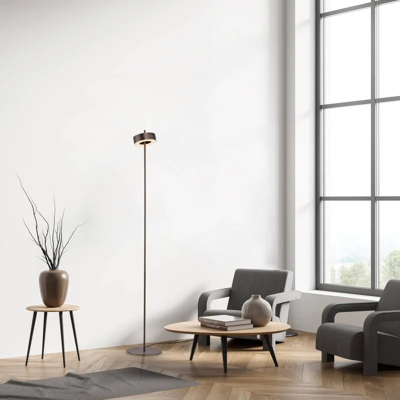 Paul Neuhaus LED vloerlamp Q-Rotate donkerbruin 140 cm by Q-Smart-Home in Donkerbruin metallic – product photo 2 of 5