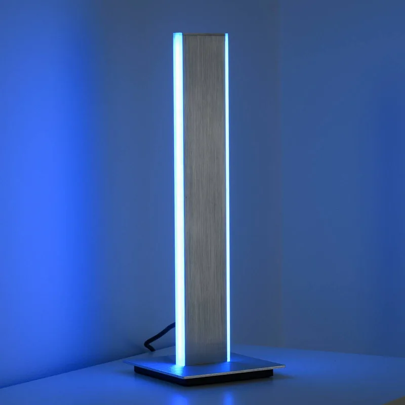 Paul Neuhaus Q-Adriana LED tafellamp, hoogte 40cm von Q-Smart-Home in Gesatineerd aluminium – Produktfoto 3 von 5