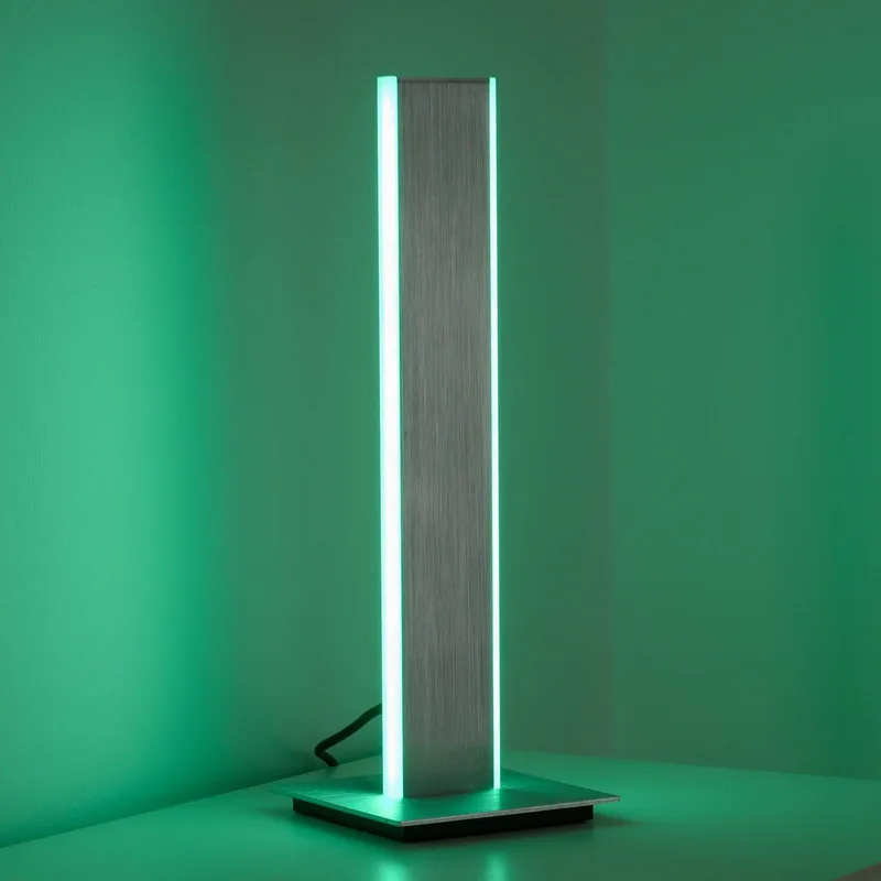 Paul Neuhaus Q-Adriana LED tafellamp, hoogte 40cm von Q-Smart-Home in Gesatineerd aluminium – Produktfoto 4 von 5