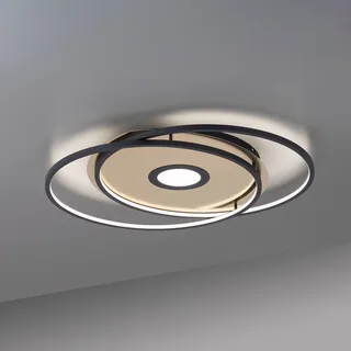 Paul Neuhaus Q-AMIRA LED-taklampa oval, svart från Q-Smart-Home i Svart, Guld – produktbild 4 av 5
