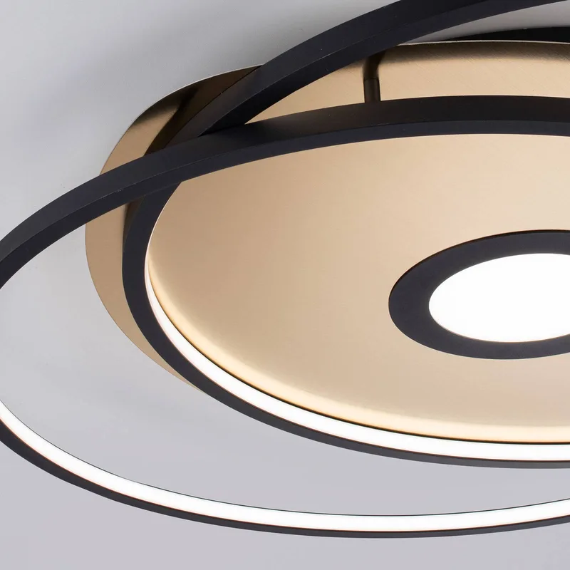 Paul Neuhaus Q-AMIRA LED-taklampa oval, svart från Q-Smart-Home i Svart, Guld – produktbild 5 av 5