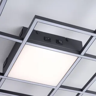 Paul Neuhaus Q-ASMIN LED plafondlamp, 80 x 80 cm de Q-Smart-Home en Noir, Blanc – photo produit 5 sur 5