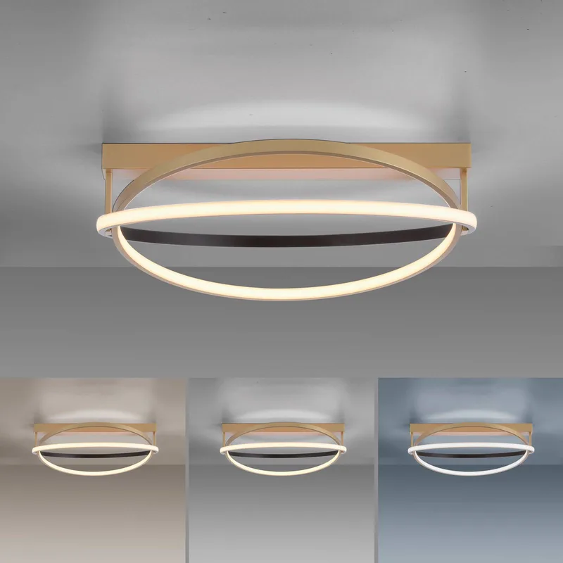 Paul Neuhaus Q-Beluga LED plafondlamp, messing van Q-Smart-Home in Mat messing – productfoto 5 van 5