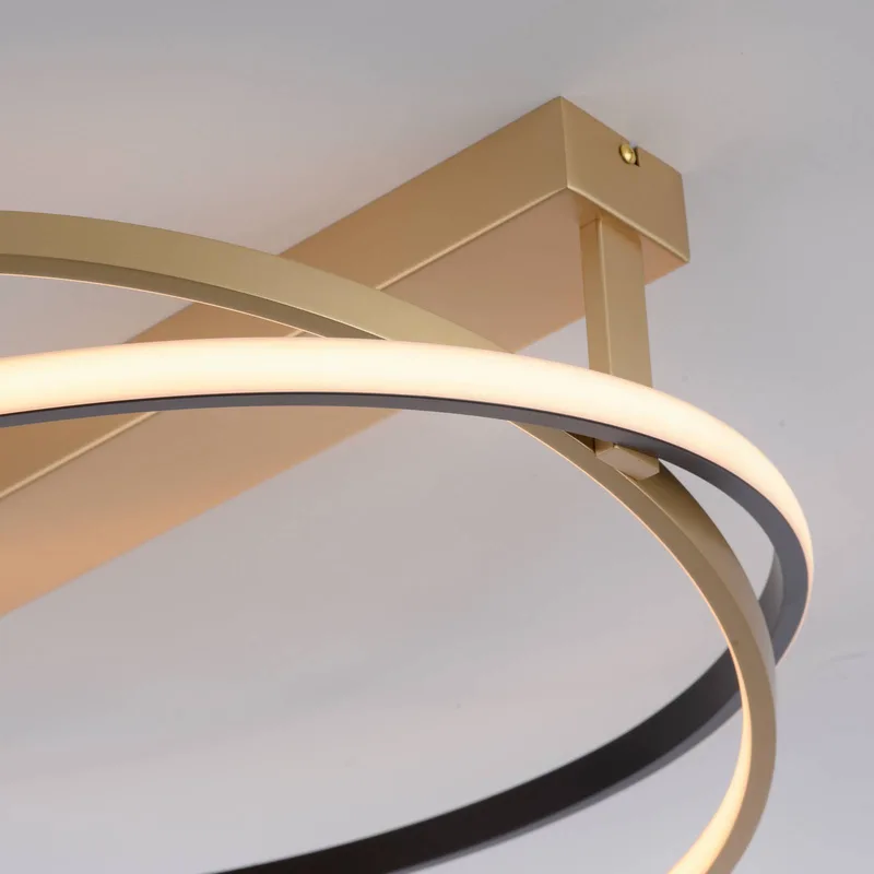 Paul Neuhaus Q-Beluga LED plafondlamp, messing van Q-Smart-Home in Mat messing – productfoto 4 van 5