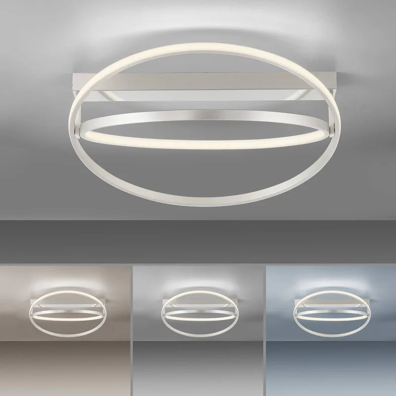 Paul Neuhaus Q-Beluga LED plafondlamp van Q-Smart-Home in Staal – productfoto 5 van 5