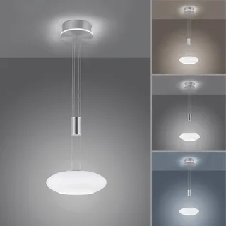 Paul Neuhaus Q-ETIENNE LED-hänglampa 1 lampor från Q-Smart-Home i Silver, Vit – produktbild 4 av 5