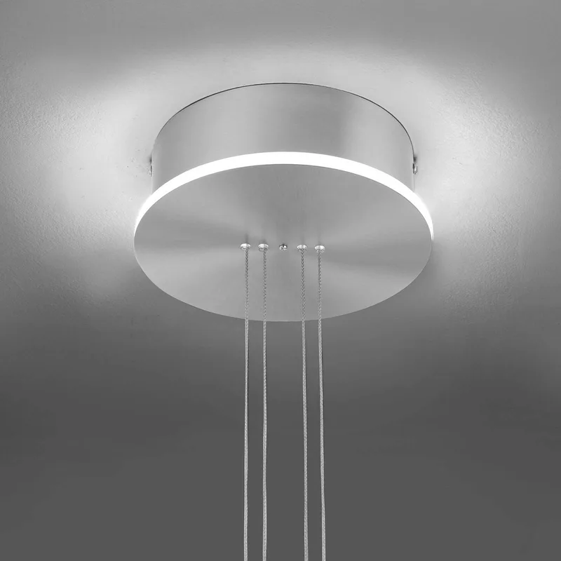 Paul Neuhaus Q-ETIENNE LED-hänglampa 1 lampor från Q-Smart-Home i Silver, Vit – produktbild 5 av 5