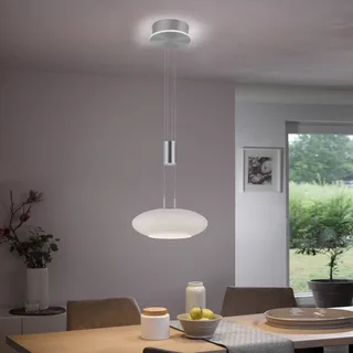 Paul Neuhaus Q-ETIENNE LED-hänglampa 1 lampor från Q-Smart-Home i Silver, Vit – produktbild 1 av 5