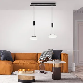 Paul Neuhaus Q-ETIENNE LED-hänglampa 2 lampor från Q-Smart-Home i Svart, Vit – produktbild 2 av 5