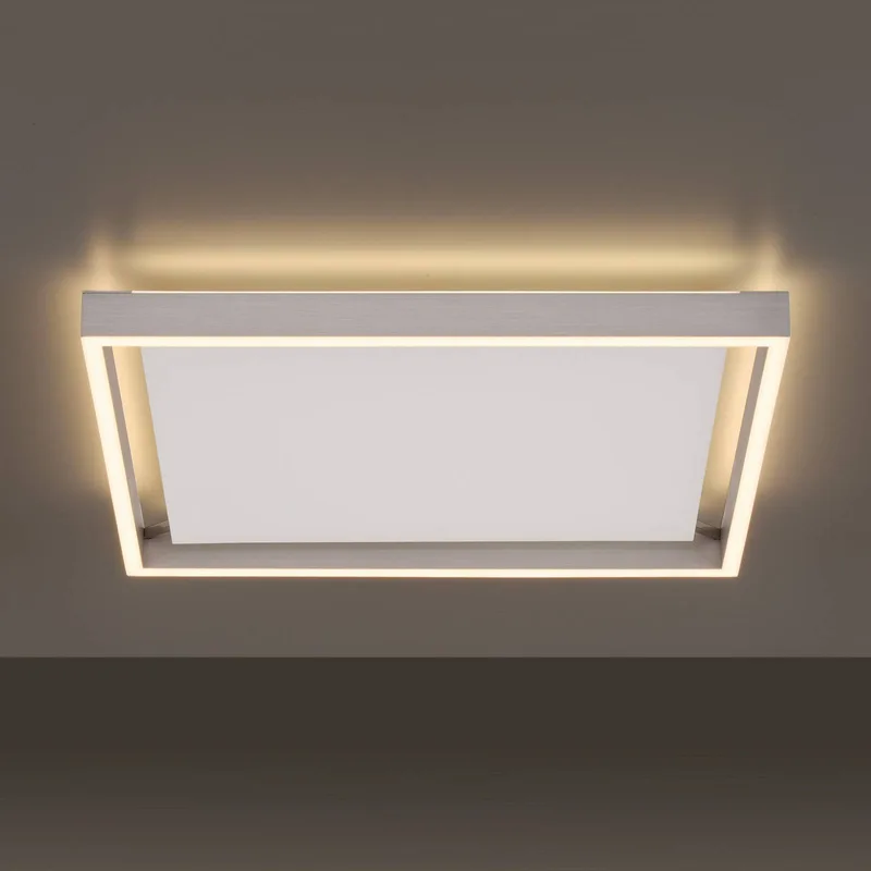 Paul Neuhaus Q-KAAN LED plafondlamp, 45x45cm van Q-Smart-Home in Zilver, Wit – productfoto 2 van 5
