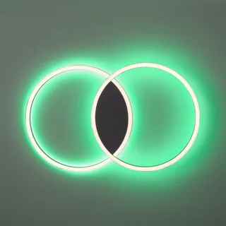 Paul Neuhaus Q-MARKO LED plafondlamp, 2-lamps rond från Q-Smart-Home i Svart, Vit – produktbild 4 av 5